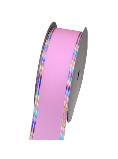 레인공단리본무광4.5cm,6.5cm(핑크/은색)40yd