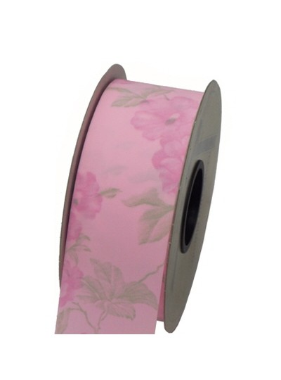 꽃공단리본7cm(핑크)