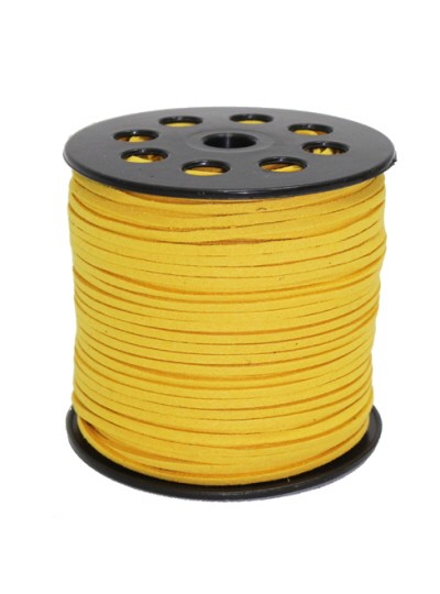 가죽끈리본(노랑)100yd