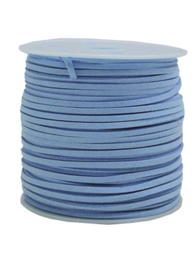 가죽끈리본(진하늘)100yd
