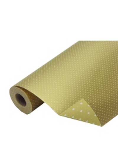 종이롤양면땡땡이포장지(금색)30yd