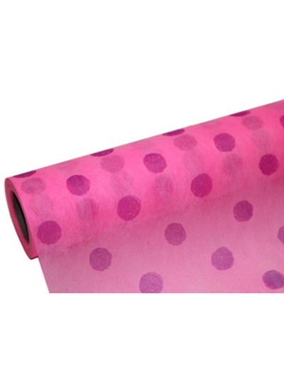 부직포롤투칼라도트포장지(진핑크)20yd