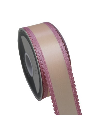 컴)투톤엠보공단리본4.5cm(살구/핑크)