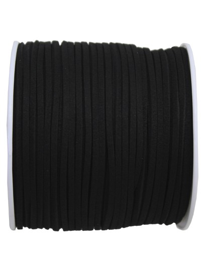 가죽끈리본(검정)100yd