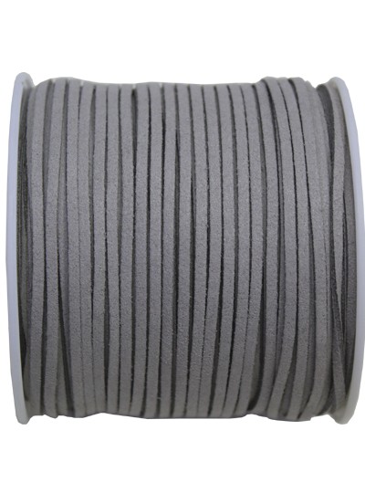 가죽끈리본(회색)100yd