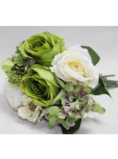 장미수국믹스번들조화(그린)9줄기