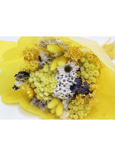 드라이플라워믹스다발(옐로우)