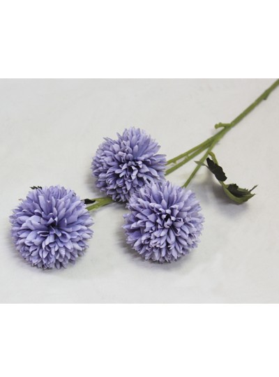 알륨가지조화3송이(바이올렛)꽃크기7cm*전체길이50cm