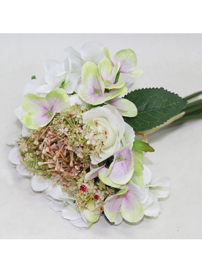 수국장미믹스번들조화(크림보라)7줄기