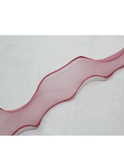 모노실루엣리본4cm(자주)5yd