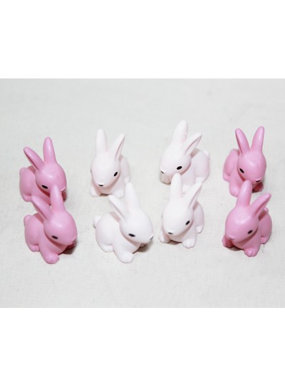장식소품토끼(6개)2cm*2cm
