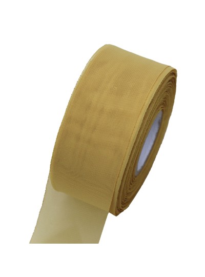 쉬폰리본(겨자)50yd