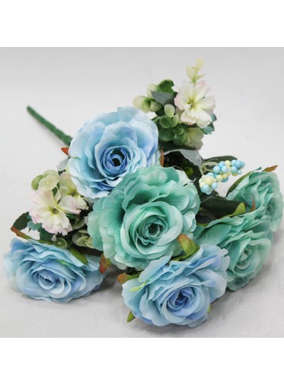 장미열매믹스부쉬조화(블루)11줄기