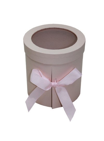 이단창문원형박스小(핑크)