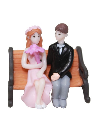 장식품 벤치웨딩커플(3p)5cm*3cm