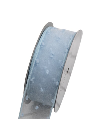 러플오간디리본4cm(하늘)10yd