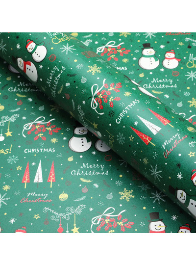 크리스마스종이롤 눈사람(그린)20M