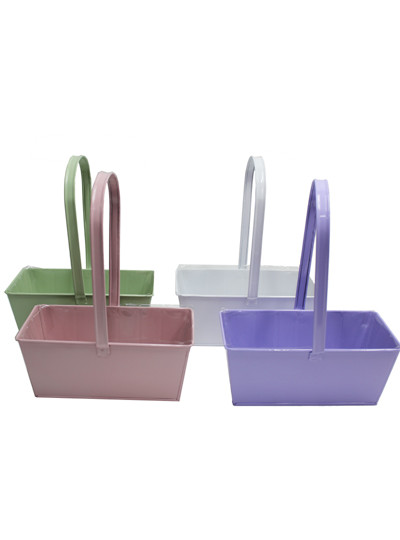 철재직사각바구니(2구)화이트