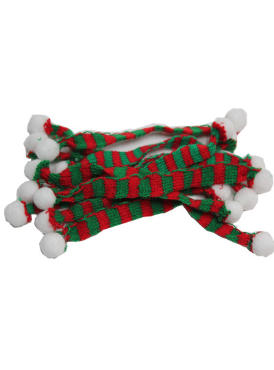 장식품 미니목도리(레드/카키)10개