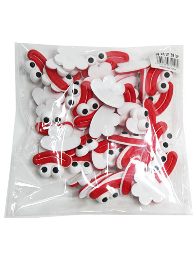 큐티인형눈입(빨강)50개