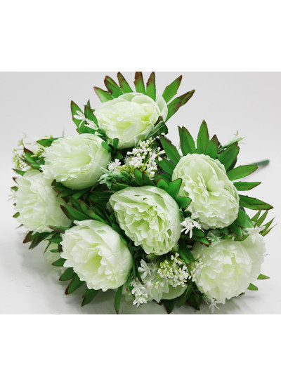 뉴목단부쉬조화(크림)12줄기