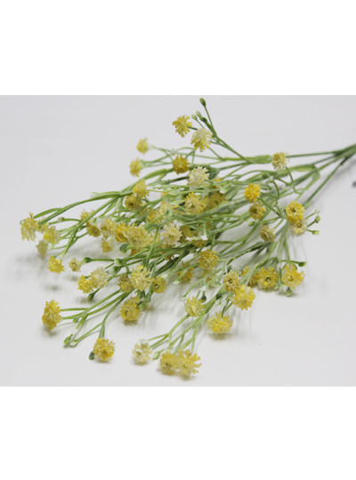 고무안개부쉬조화(노랑)5줄기