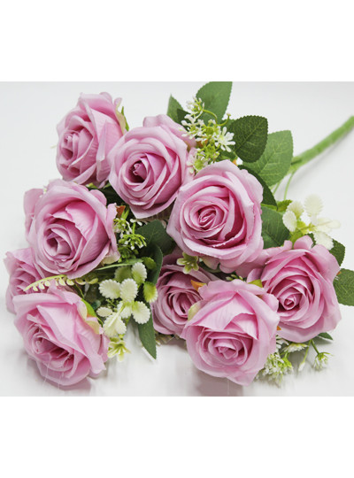 모던로즈부쉬조화(모브)10줄기