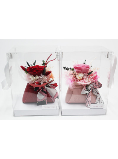 프리져브드장미 완성품(쁘띠백)4개