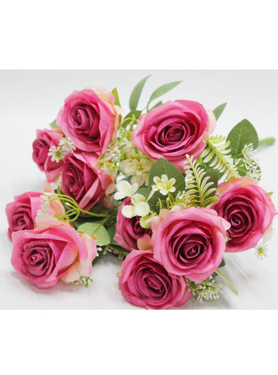 모던로즈부쉬조화(푸치아)10줄기