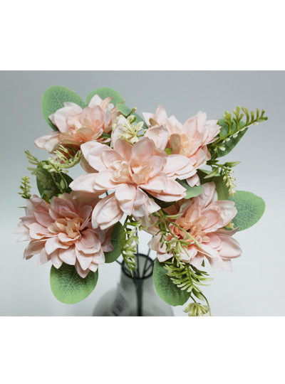 파스텔다알리아부쉬 조화(5줄기)핑크