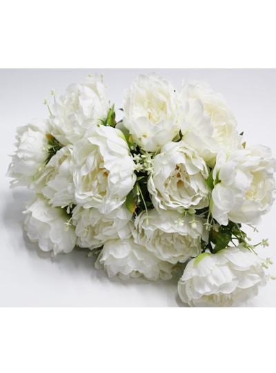 부케작약부쉬 조화(크림)13줄기