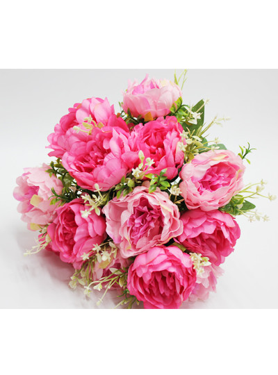 부케작약부쉬 조화(핑크)13줄기