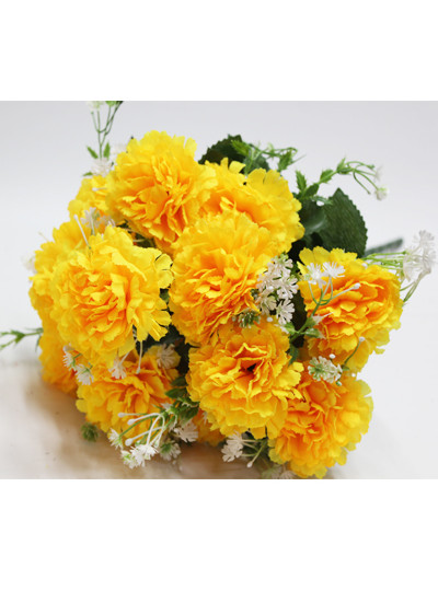 안개카네이션조화부쉬(노랑)12줄기