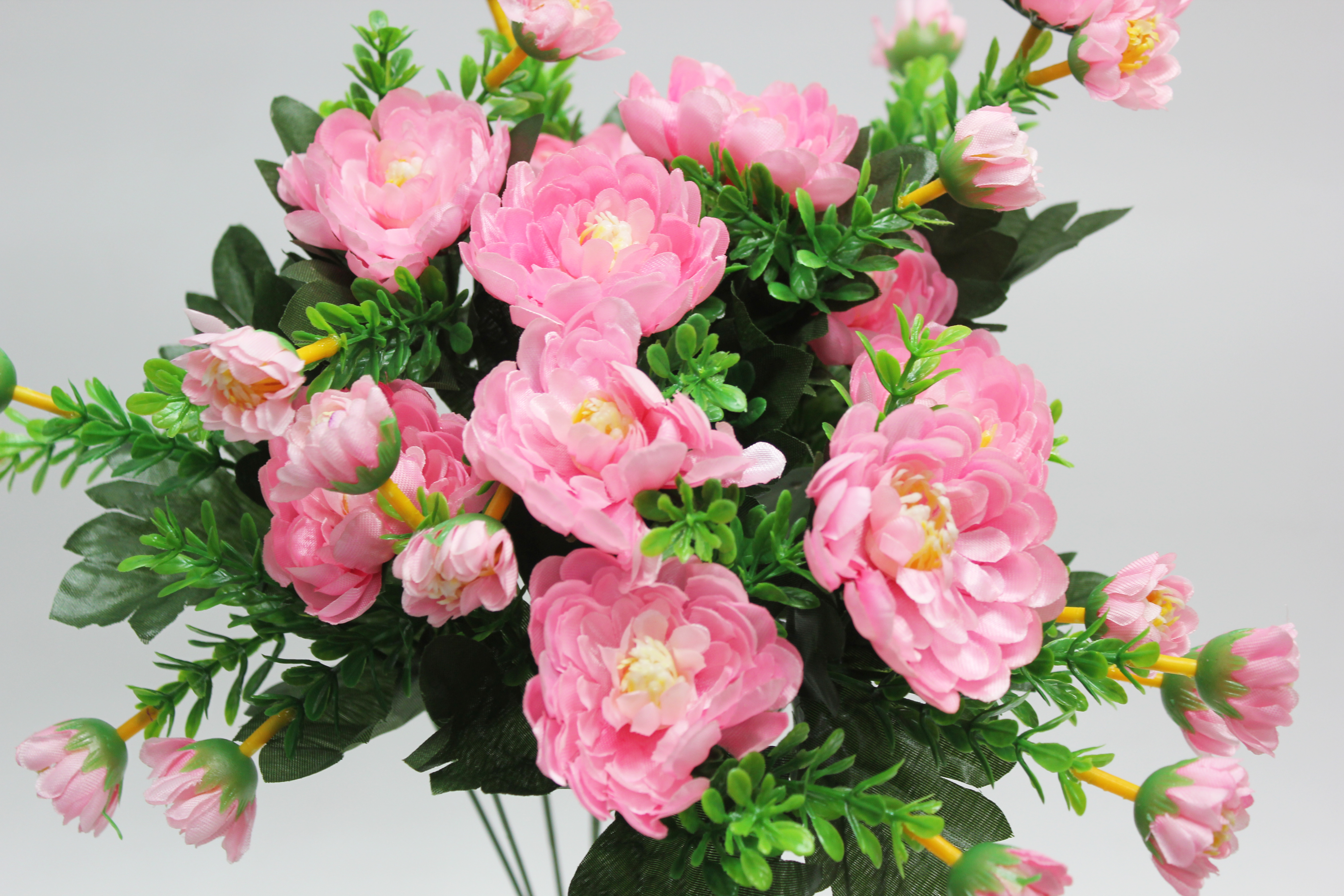 뉴미니국화 조화(핑크)12줄기