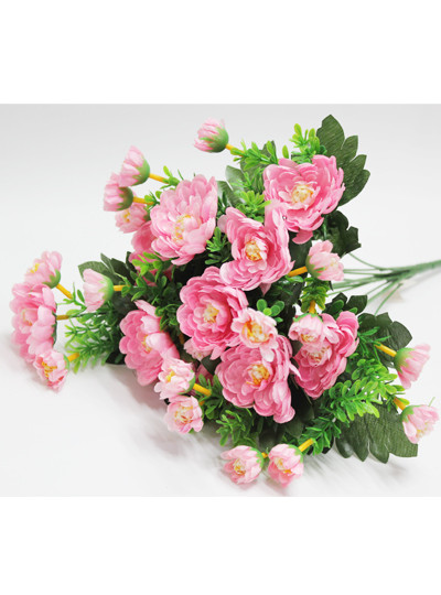 뉴미니국화 조화(핑크)12줄기