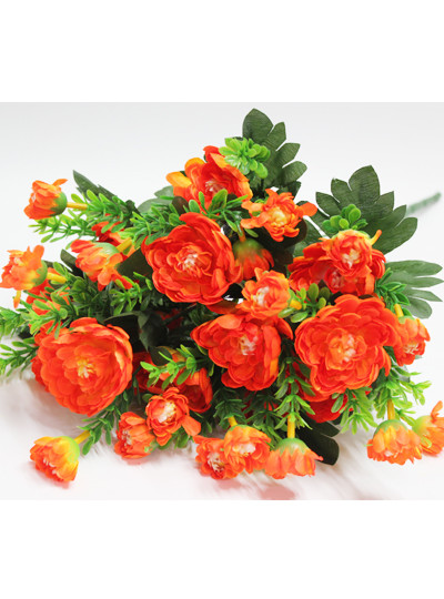 뉴미니국화 조화(오렌지)12줄기