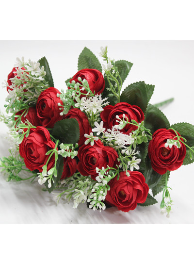 뉴신동백 조화부쉬(레드)14줄기