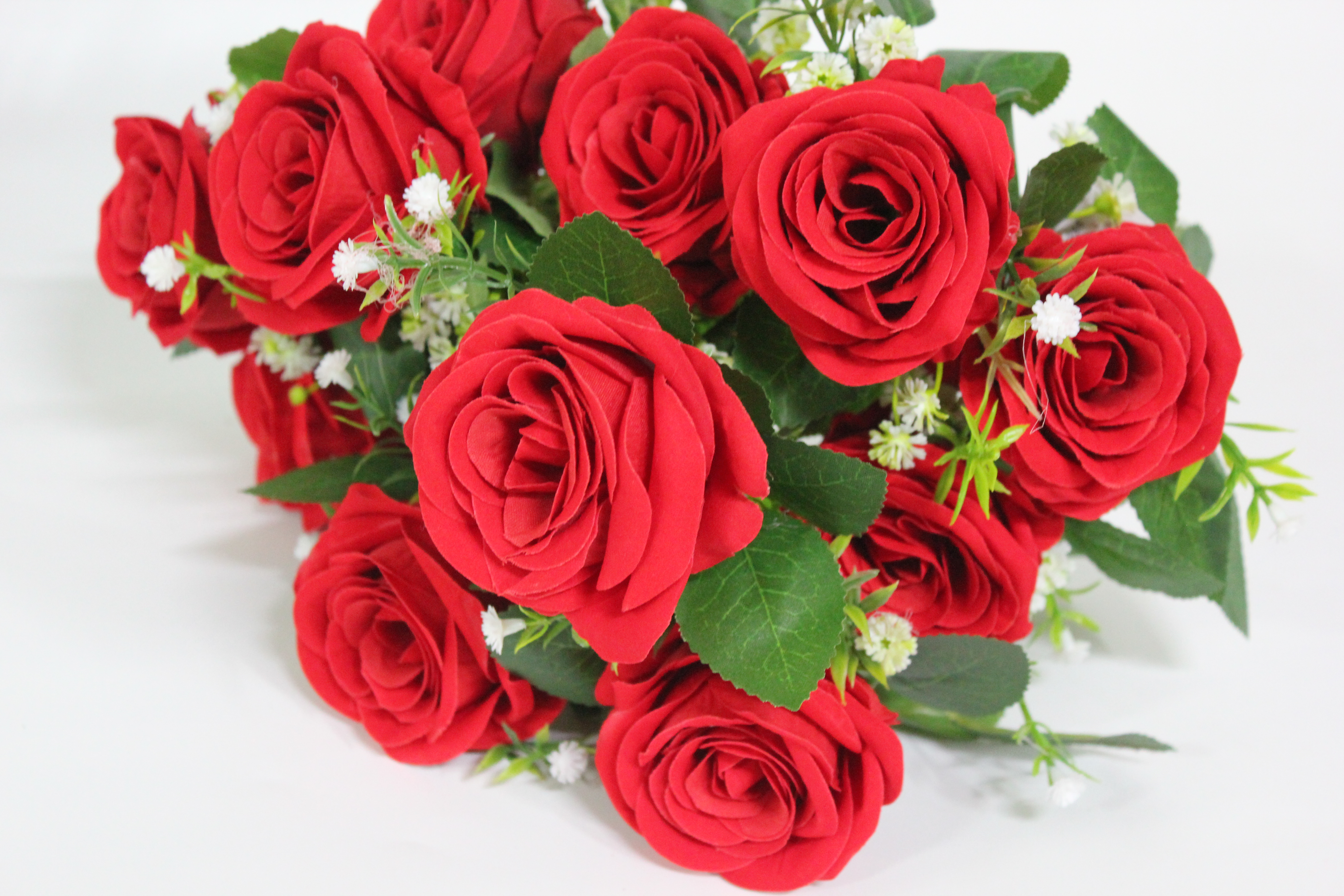 안개벨벳장미부쉬조화(12줄기)