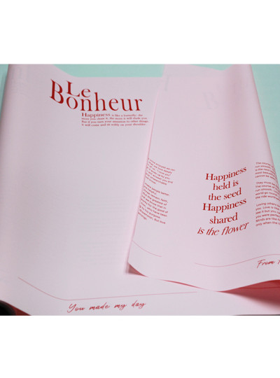 피오레보네르 무광포장지80g(핑크)10M