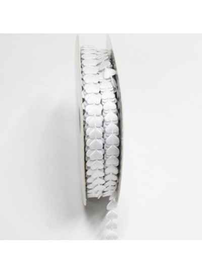 직선하트리본 0.8cm(백색)20yd