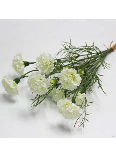 카네이션조화번들(크림)3줄기